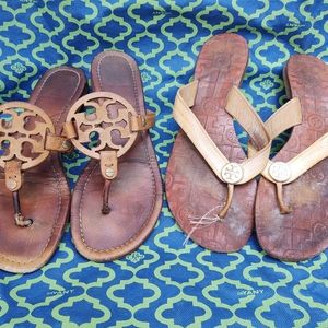 LOT OF 2 Tory Burch Sandals **Need Repair**
